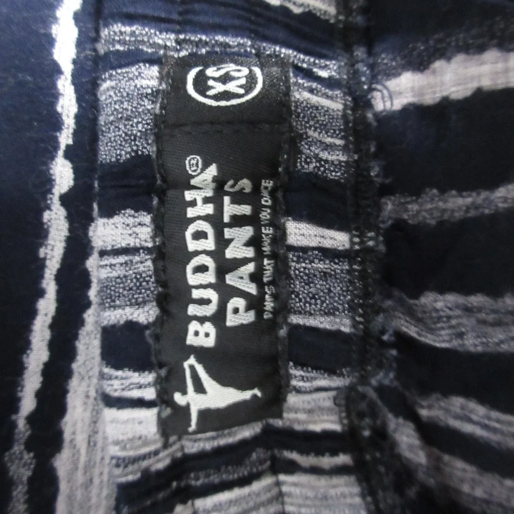 Buddha Pants XS Harem Pants Striped Boho Yoga Drop Crotch Bohemian Hippie Pocket
